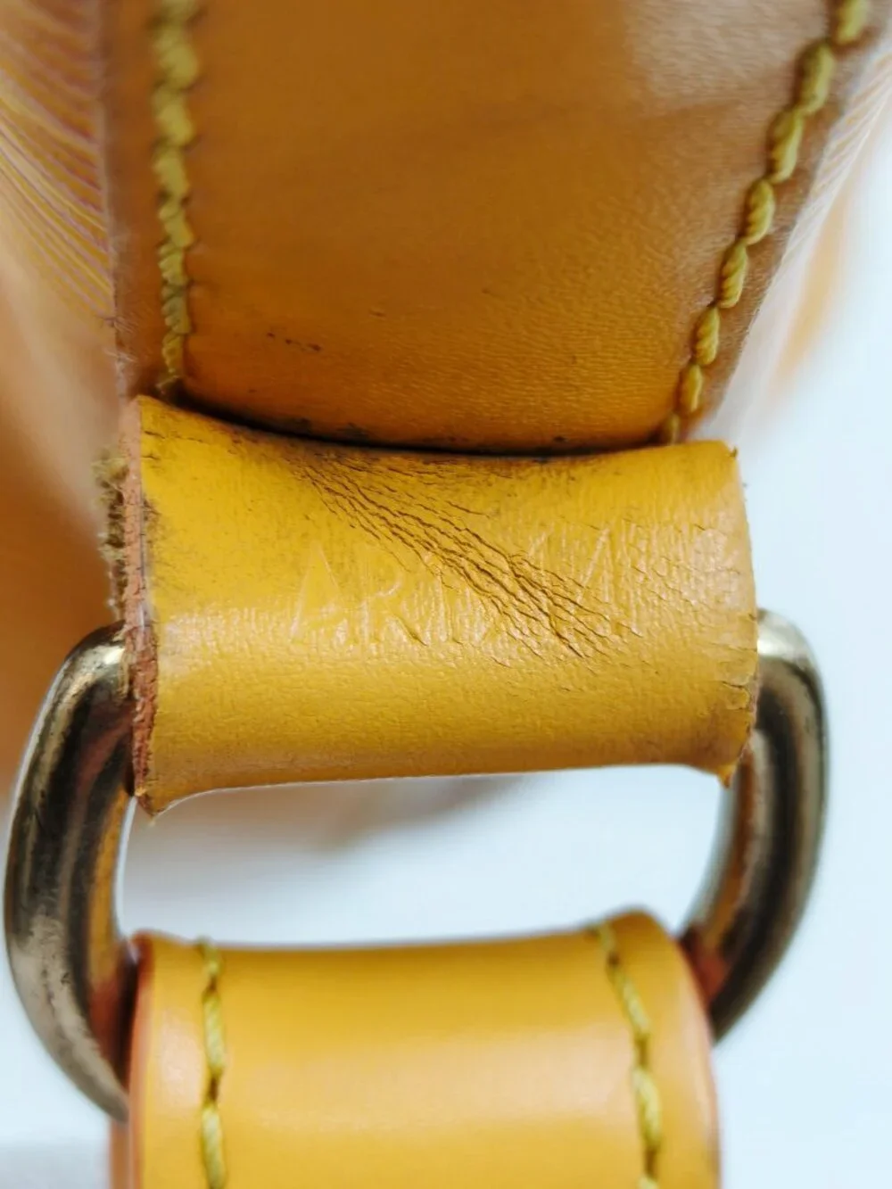 Louis Vuitton Epi Noé PM Yellow Tassil Leather Bucket Shoulder Bag